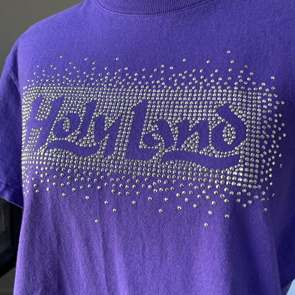 Holy Land Experience Theme Park Purple Studded T-Shirt Women